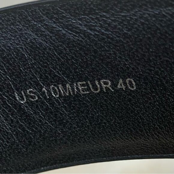 Vince Elian Black Leather Strappy Espadrilles Sandals 10 Sport Platforms - Picture 8 of 9